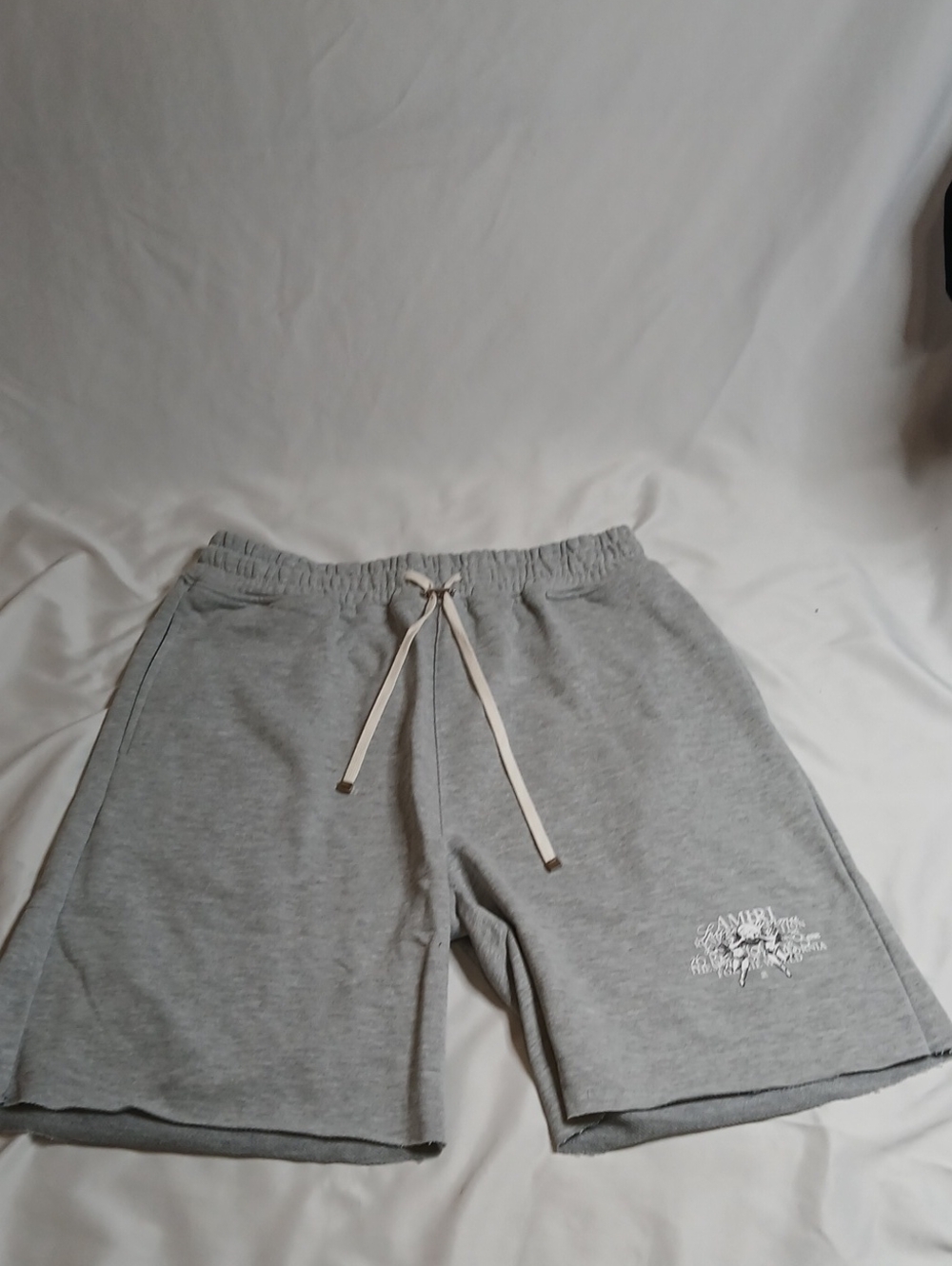 AMIRI Light Gray Athletic Drawstring Shorts